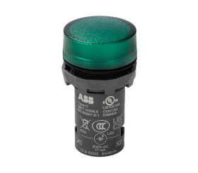 Kontrolka 230V ac Zielony ABB średnica wycięcia 22mm Montaż panelowy Śruba