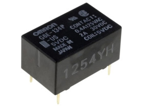 Przekaźnik elektromagnetyczny SPDT Ucewki 12VDC 0,4A/125VAC G6E-134P-US 12VDC
