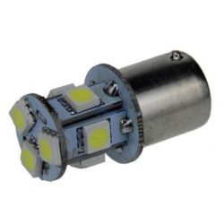 LED BA15s 12V 8xSMD5050 biała zimna