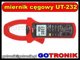 UT232 miernik cęgowy do 1000A AC True RMS