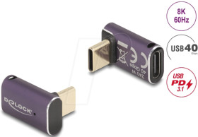 60289 Adapter USB 4.0 C male > female - 90°, 8K 60 Hz