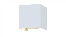 Kinkiet Led Vt-759 6W 3000K 660Lm Biały Kwadrat Ip65 A++ 7079