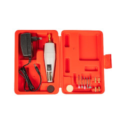 Wiertarka mini. w walizce 12V 800mA 12000 RPM 0.8 - 4mm.