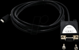 EX-2311-2F EXSYS cable USB-C to 1S serial RS-232 BU. 1.8 m.