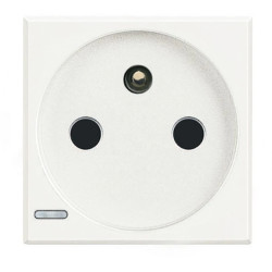 AXOLUTE Gniazdo pojedyncze z/u 16A IP20 białe HD4142