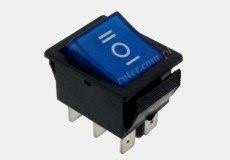 PRZEŁĄCZNIK PODŚWIETLANY 3 POZYCYJNY NIEBIESKI 12V