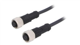M12a08fl12aflsb001 Kabel Do Czujników/Automatyki 8Pin M12-M12 1M Wtyk Wtyk