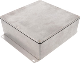 Aluminum die cast enclosure, (L x W x H) 188 x 188 x 67 mm, natural, IP65, 1590WFF