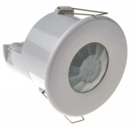 Detektor ruchu PIR, sufitowy, 230 V AC, montaż Sufit, Ø 76mm, Certyfikat CE, EMC-2004/108/WE, zgodność z