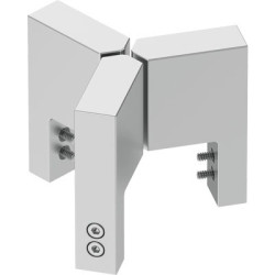 Końcówki szczęki chwytaka, palce: 3, Podwójna, Centryczny, 8 barów