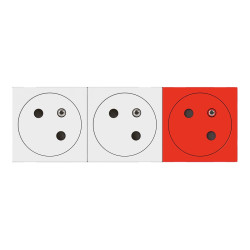 Gniazdo wtykowe natynkowe Legrand ścieżki: potrójne 16A