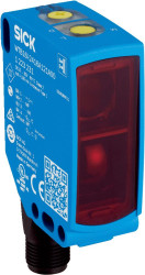 Czujniki fotoelektryczne Tłumienie tła w obudowie prostokątnej SICK PNP/NPN zakres 10 → 1500 mm LED