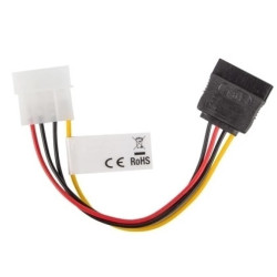 Kabel zasilający wtyk MOLEX - gniazdo SATA 15cm LANBERG
