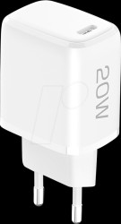 256967 USB (PD) charger, 5 - 12 V, 3 A, USB-C, 20 W, white