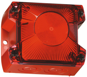 Sygnalizator 24 V DC Migające Czerwony Montaż panelowy Ksenon