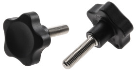 Pokrętło mocujące M8 długość gwintu: 30mm średnica pokrętła 40mm średnica gwintu: 8mm Z wieloma pokrętłami Kołek