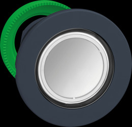 ZB5FW313 Front element for illuminated pushbutton ZB5, momentary, white,