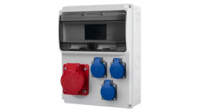 Rozdzielnica Ulisse 11M - Gniazda 16A 5P, 3X230v /11 Modułów/