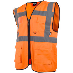 Scan SFV09-O Hi-Vis Utility Waistcoat Orange - M (41in)