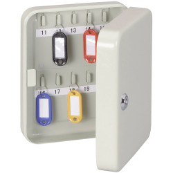 Maul 18400 Key Cabinet 20 Hooks Grey Lock Securely Finds Your Keys