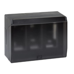 Simon Connect Obudowa natynkowa S500 z pokrywą 3-modułowa, 6x K45 kompletna szary grafit 51040003-038