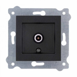 Gniazdo TV końcowe z filtracją Czarny Metalik 260/14E EXEN