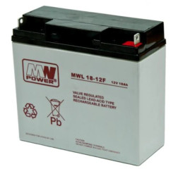Akumulator VRLA AGM 12V 18Ah (żywotność 10-12lat) MWL18-12F M5