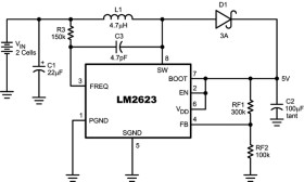 0.8V to 14V input voltage, 2A load current, step-up DC-DC