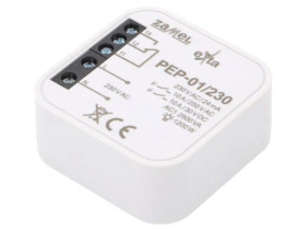 PEP-01/230 Przekaźnik, dopuszkowy, 230VAC, IP20, -10÷55C, Output: 250VAC/10A