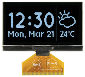 Wyświetlacz OLED 2.42cal Biały macierz pasywna 128 x 64pikseli Midas COT Multi