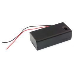 Koszyczek na baterię 6F22 9V z klapką i przełącznikiem