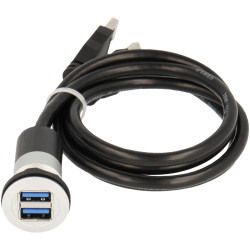 Schlegel RRJ_2USB3 2x USB 3.0 Socket A to Plug A 1 Piece