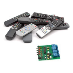 4-kanałowy przełącznik na podczerwień, zlutowany AVT1815