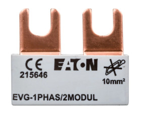Szyna łączeniowa 1P 63A 10mm2 widełkowa (2 mod.) EVG-1PHAS/2MODUL 215646