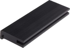 Extruded heatsink, (L x W x H) 37.5 x 10.3 x 20 mm, 39 to 31 K/W, black anodized, 10102591