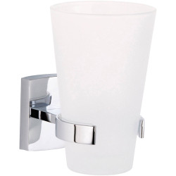 tesa 40270-00000-00 KLAAM toothbrush holder Adhesive chrome/white