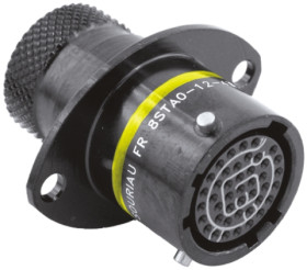 Złącze wielostykowe przemysłowe 43-pinowe, panelowe Gniazdo Souriau Sunbank by Eaton