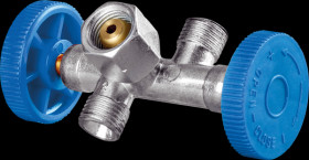 52492 Double branch valve ÜM 1/4" lks.
