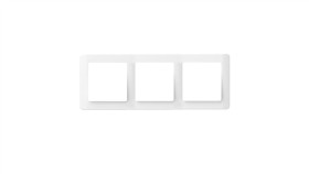 Ramka Potrójna, Silva, Biała / 46428