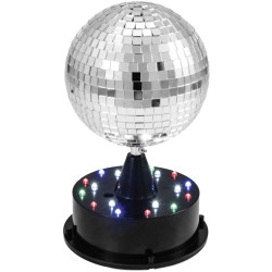 Eurolite 50101856 LED Mirror Ball Set with Motor 20cm Incl. Lighting