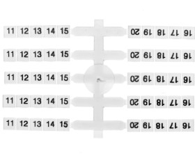 Oznacznik elastyczny do złączek szynowych EO3 /11-20/ 20x10szt. 003901754