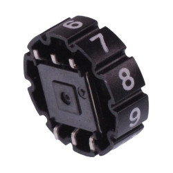 DH101ALSMT002 APEM Left Hand 1-10 PCB Thumbwheel Switch