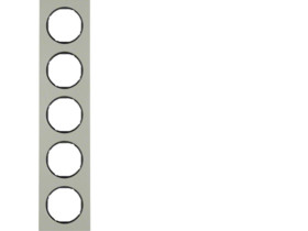 BERKER R.3 Ramka 5 pięciokrotna stal szlachetna/czarny 10152204 HAGER