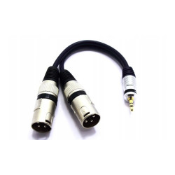 Adapter 2xwt.XLR/wt.3,5 stereo z przewodem Vitalco