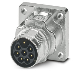 Złącze wielostykowe przemysłowe 8-pinowe M17 Montaż przedni Wtyczka Phoenix Contact
