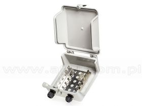 Skrzynka rozdzielcza na 50 par, 5 łączówek LSA, zamykana na klucz, zewnętrzna