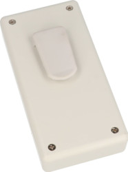 ABS handheld enclosure, (L x W x H) 130 x 65 x 25 mm, light gray (RAL 7035), IP54, 1599BGYCP