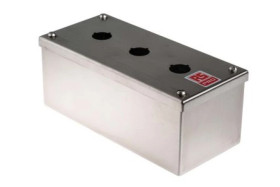 Obudowa kasety sterowniczej, Ø 22mm, 3-otworowa, IP65, IP66, IP69K, RS PRO
