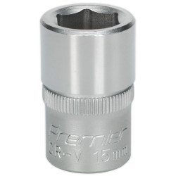 Sealey S1215 Walldrive Socket 15mm 1/2"sq Drive