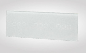 TouchMe Duży panel szklany, 3 x łącznik potrójny, biały TM703703703W